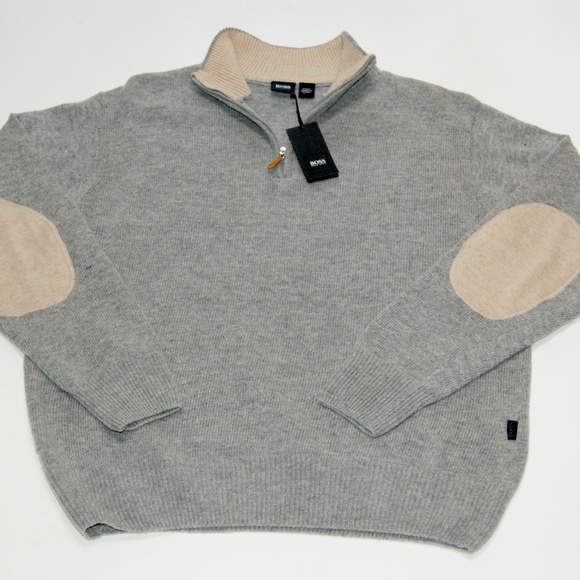 Hugo Boss Sweater Half Zip Wool Pullover Sweater